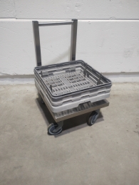 Cart for dishwasher baskets
